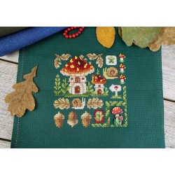 Cross stitch kit "Mini Sampler. Fly Agaric House" SNV-944