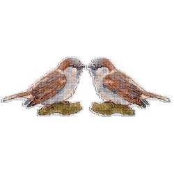 Cross stitch kit "Sweet little sparrow" SR-947