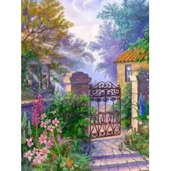 Diamond painting kit Gates to the Garden AZ-1329