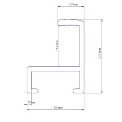 Aluminum profile A711-07