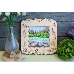 Cross stitch kit "Mountain lake" SM-996