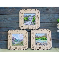 Cross stitch kit "Waterfall in the mountains" SM-998