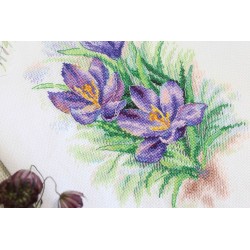 Cross stitch kit "Bright crocuses" SNV-821