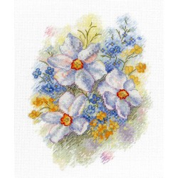 Cross stitch kit "Floral compliment" SNV-822