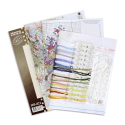 Cross stitch kit "Floral compliment" SNV-822