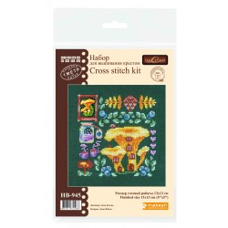 Cross stitch kit "Mini Sampler. Chanterelle House" SNV-945