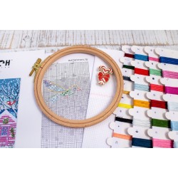 Snowy Sea Cottages 23x22cm SLETIL9915