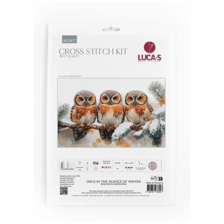 Owls in The Silence of Winter 40x24,5cm SBU5077