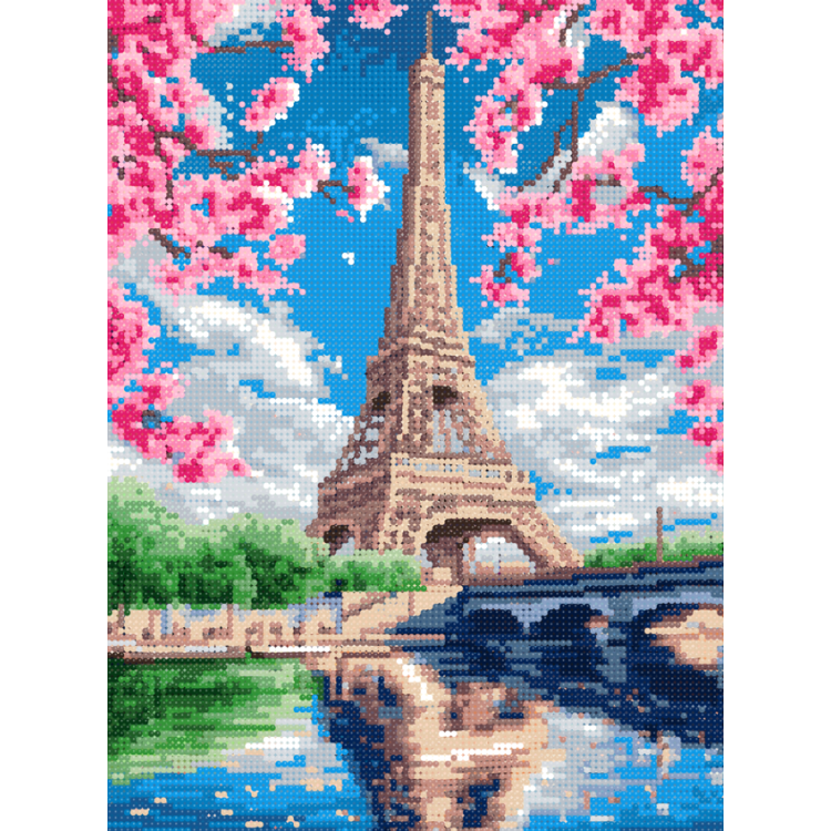 Diamond Painting with subframe Eiffel tower 30x40 cm VA840