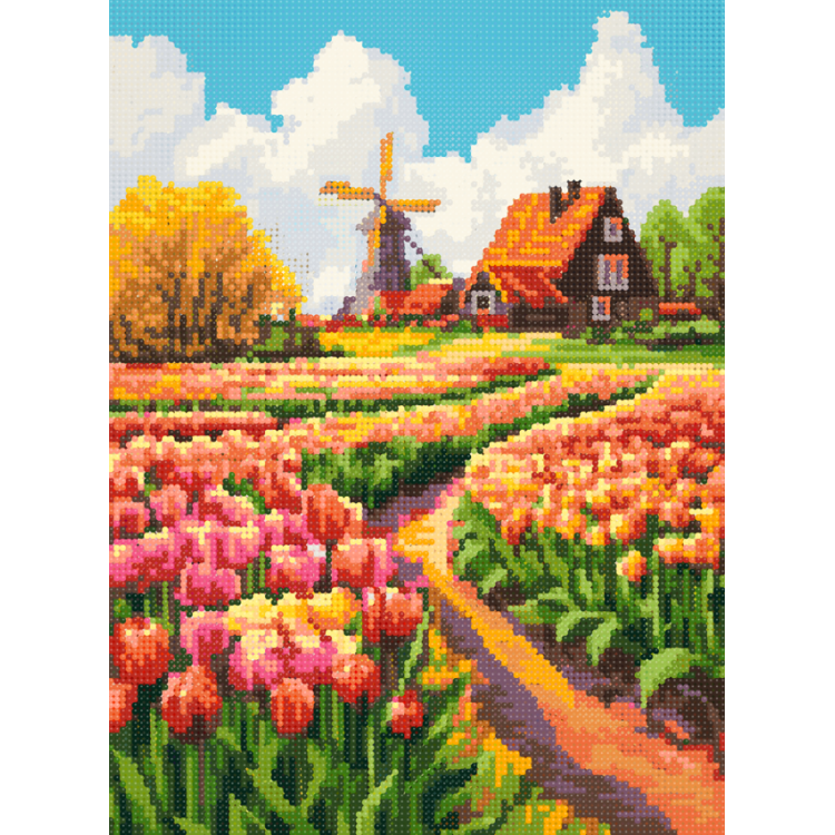 Diamond Painting with subframe Tulips 30x40 cm VA848