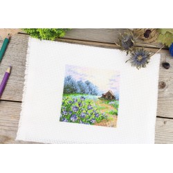 Cross stitch kit "Landscape with chicory" SM-1234