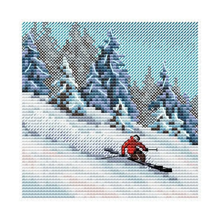 Cross stitch kit "On the mountainside" SM-987 Cross stitch kit "On the mountainside" SM-987