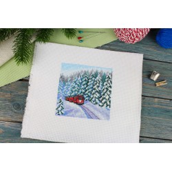 Cross stitch kit "Through the winter forest" SM-988