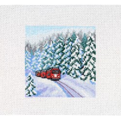 Cross stitch kit "Through the winter forest" SM-988