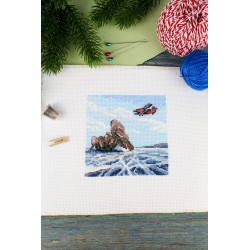 Cross stitch kit "Over the frozen lake" SM-989
