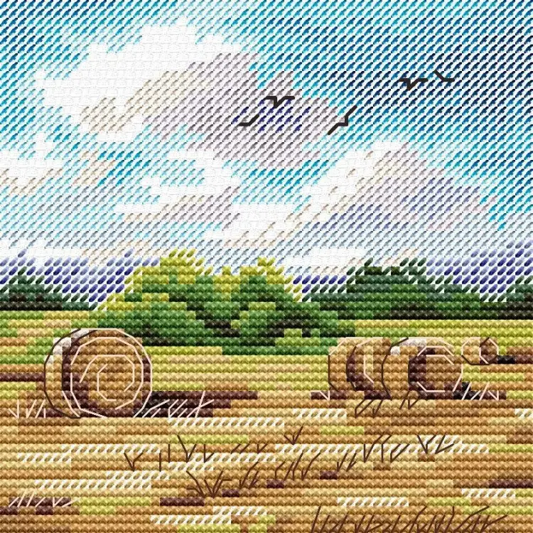 Cross stitch kit "Rural expanses" SM-994 Cross stitch kit "Rural expanses" SM-994