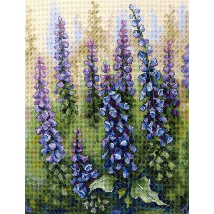 Cross stitch kit "Unusual foxglove" SNV-909