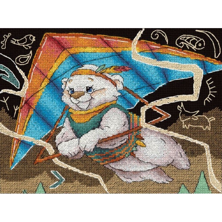 Cross stitch kit "First flight" SNV-958