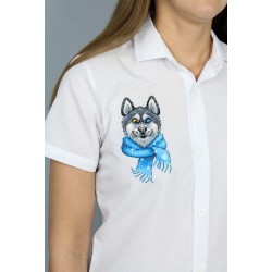 Cross stitch kit "Funny Husky" SV-1035