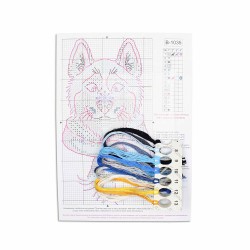 Cross stitch kit "Funny Husky" SV-1035