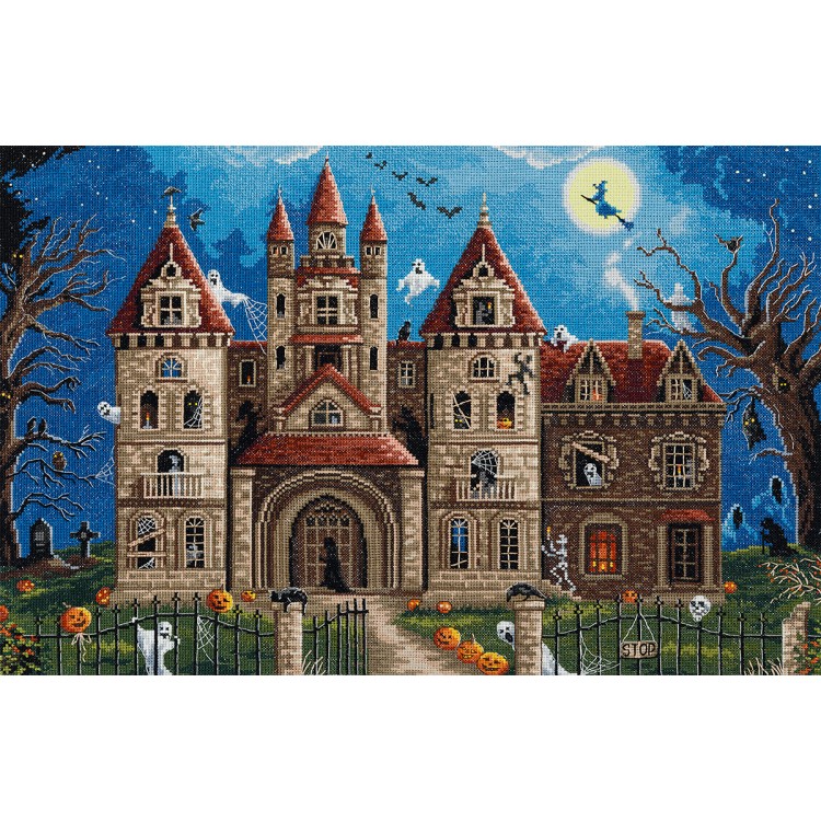 Cross stitch kit "Haunted Castle" PZU-7490