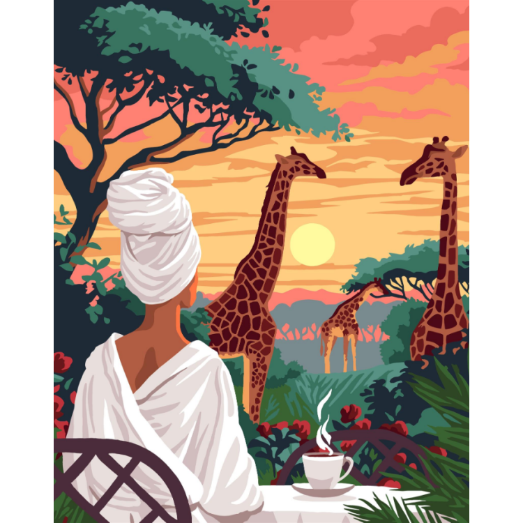 2025Paint by Numbers kit 40x50 cm J105