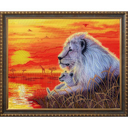 (Discontinued) Diamond painting kit Father and Son 50х40 cm AZ-3024