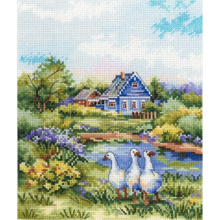Cross stitch kit "Summer in the village" SNV-917