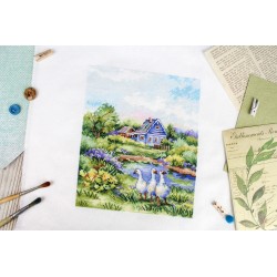 Cross stitch kit "Summer in the village" SNV-917