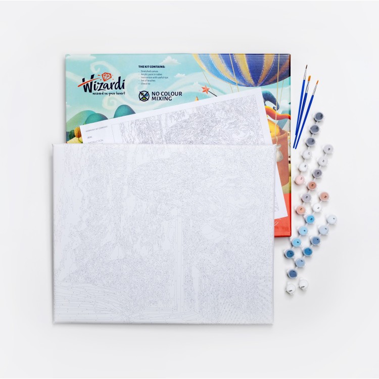 2025Paint by Numbers kit "Winter has come" 40x50 cm H235