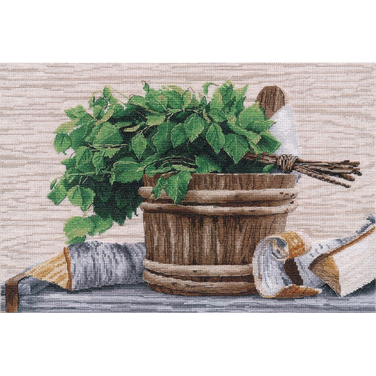 Cross stitch kit "Enjoy your steam!" S1661