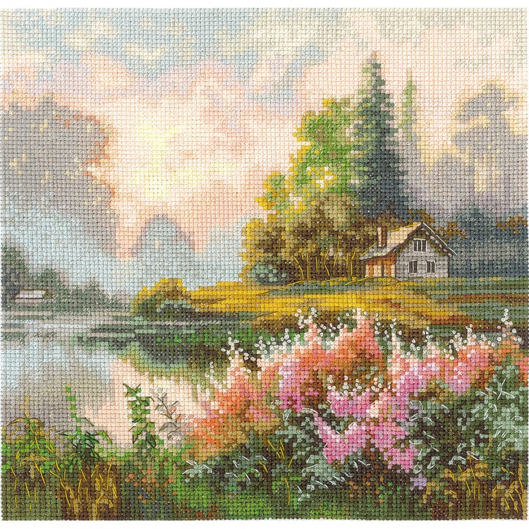 Cross stitch kit "Land of fogs" SANK-69