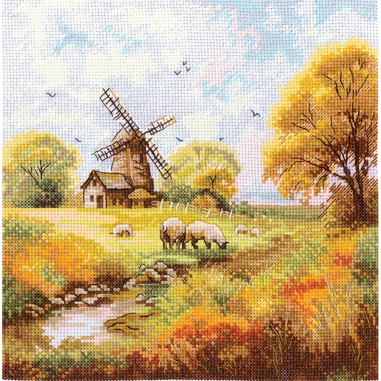 Cross stitch kit "At the old mill" SANU-09