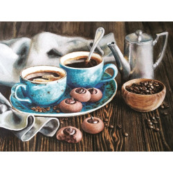 Diamond painting kit Coffee Romance 40х30 cm AZ-1424