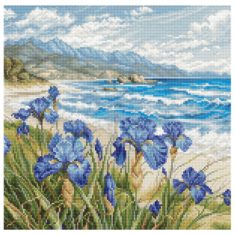 Blue Harmony 24x24cm SLETIL9934