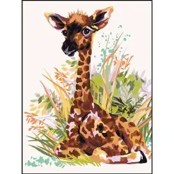 Printed Canvas 40x30 Baby Giraffe CDA10524W