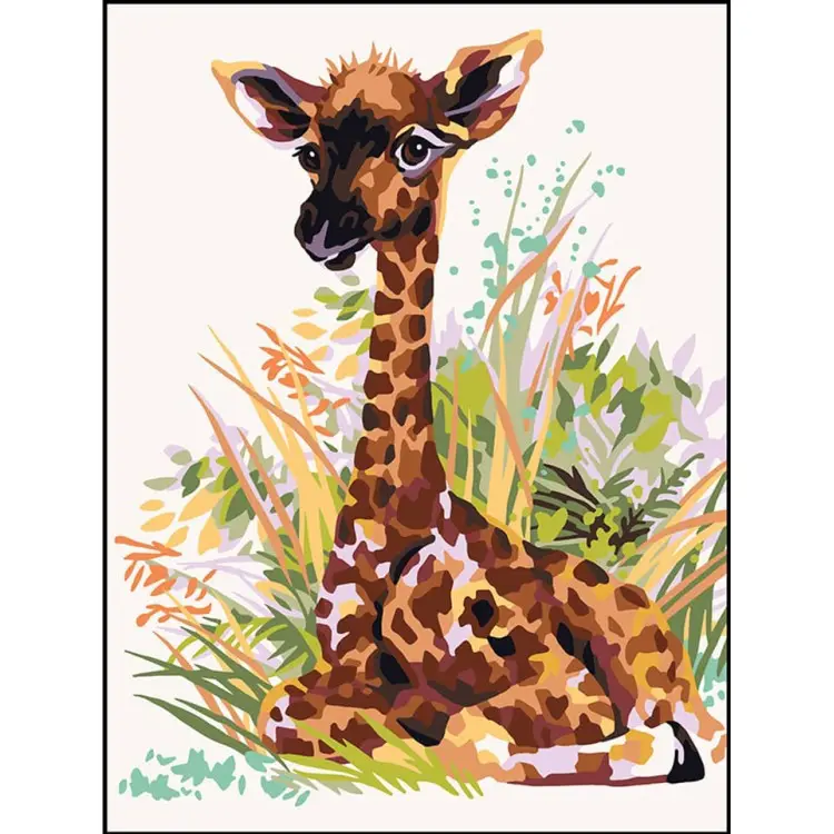 Printed Canvas 40x30 Baby Giraffe CDA10524W Printed Canvas 40x30 Baby Giraffe CDA10524W