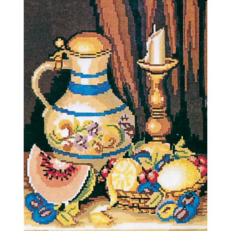Printed Canvas 30x43 Still Life, Carafe and Candle CDA11126 Printed Canvas 30x43 Still Life, Carafe and Candle CDA11126