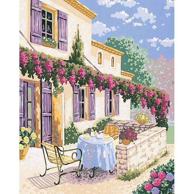 Printed Canvas 50x40 Coffee on the Terrace CDA11433 Printed Canvas 50x40 Coffee on the Terrace CDA11433
