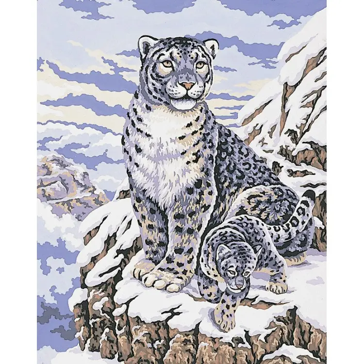 Printed Canvas 50x40 Snow Leopards CDA11484 Printed Canvas 50x40 Snow Leopards CDA11484