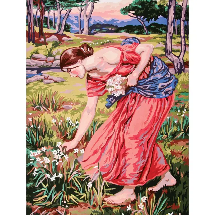 Printed Canvas 50x40 Gathering Field Flowers CDA11499 Printed Canvas 50x40 Gathering Field Flowers CDA11499