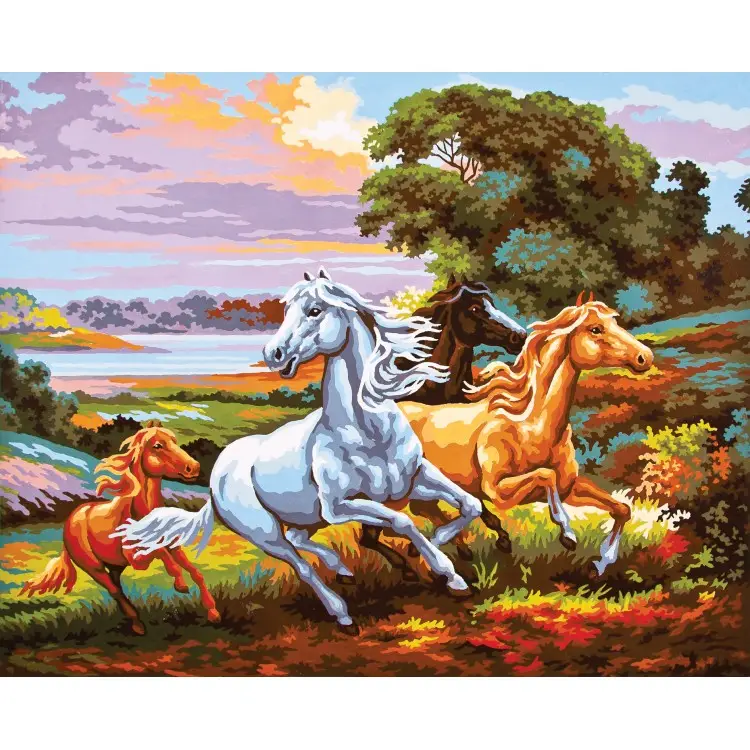 Printed Canvas 50x40 Galloping Freee CDA11516 Printed Canvas 50x40 Galloping Freee CDA11516