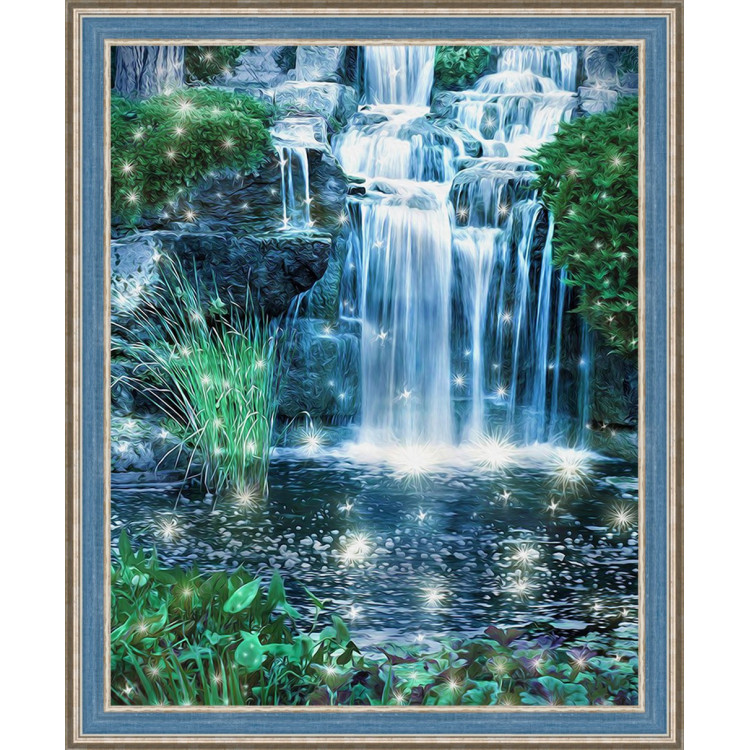 Diamond Painting Kit Shining Waterfall 40х50 cm AZ-1496