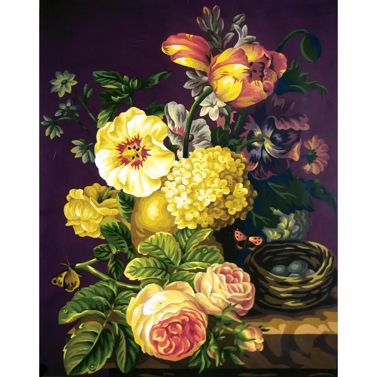 Printed Canvas 50x40 Antique Flowers CDA11584 Printed Canvas 50x40 Antique Flowers CDA11584