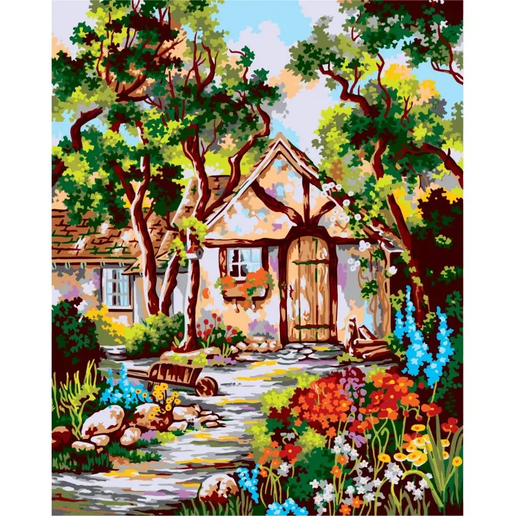 Printed Canvas 50x40 Rustic Cottage CDA11851 Printed Canvas 50x40 Rustic Cottage CDA11851