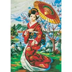 Printed Canvas 50x70 The Red Kimono CDA12239