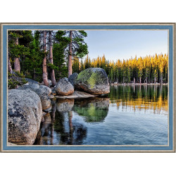 Diamond Painting Kit Lake in Karelia 70х50 cm AZ-1497