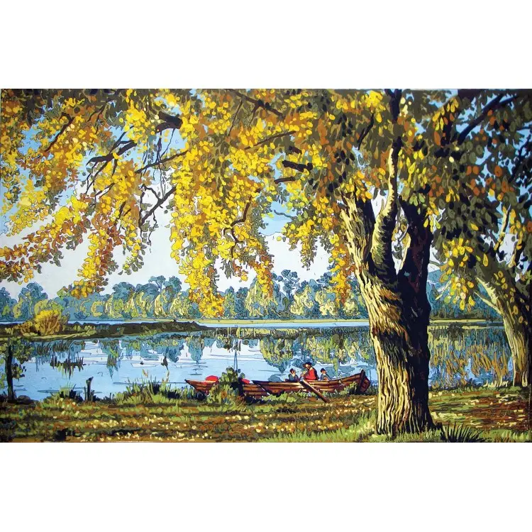 Printed Canvas 40x60 Autumn by the Lake CDA12978 Printed Canvas 40x60 Autumn by the Lake CDA12978