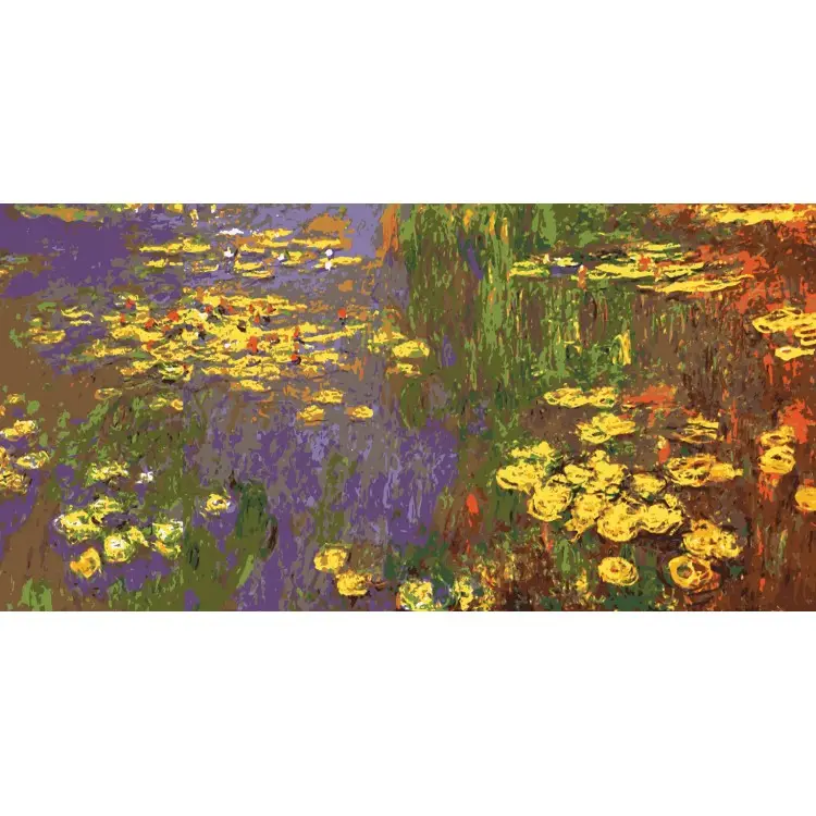 Printed Canvas 50x100 Nympheas Water Plantes, (Monet) CDA13985 Printed Canvas 50x100 Nympheas Water Plantes, (Monet) CDA13985