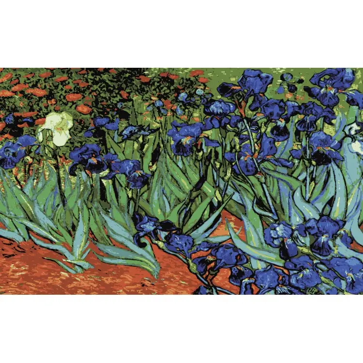 Printed Canvas 50x80 Irises, (Van Gogh) CDA14282 Printed Canvas 50x80 Irises, (Van Gogh) CDA14282